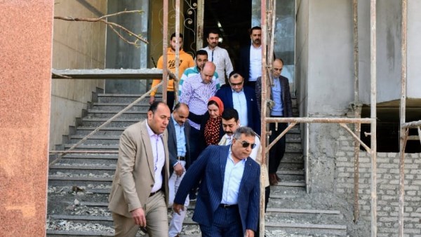 محافظ الدقهلية يتفقد أعمال تطوير فندق مركز التعليم المدني واستاد المنصورة